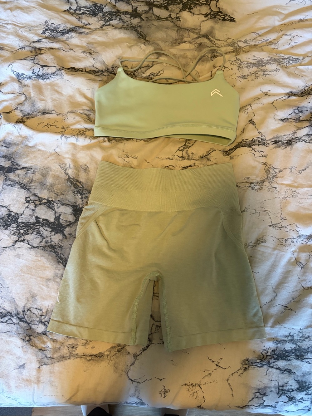 Oner Active Sage Green Athletic Shorts Set